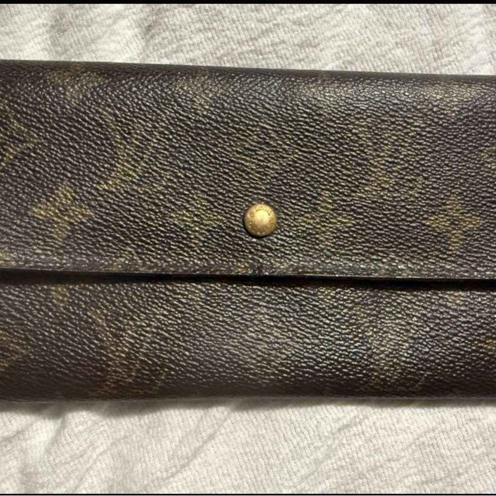 Louis Vuitton Brown and Tan Monogram Wallet